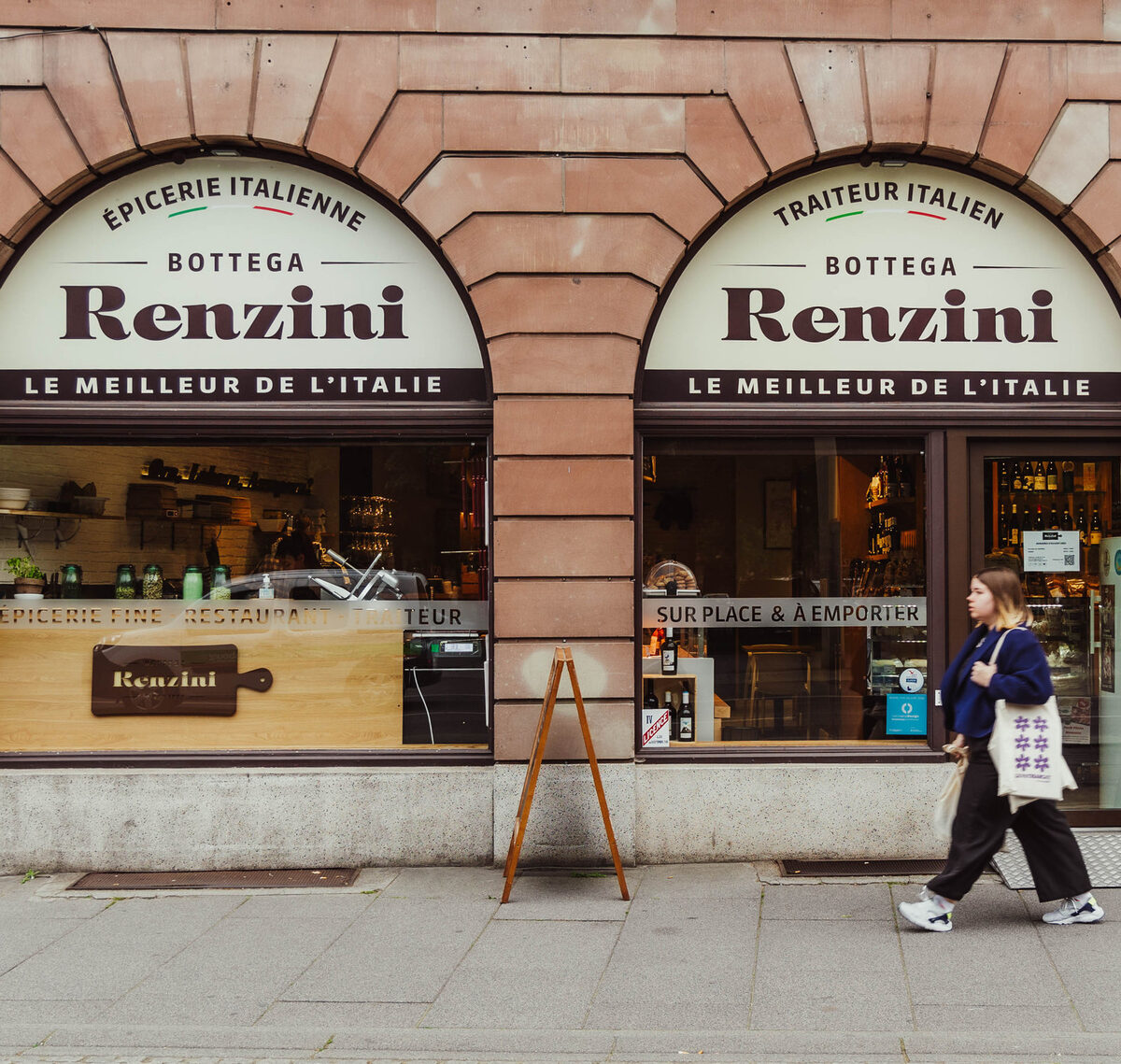 Devanture Bottega Renzini Étoile-Bourse, 38 rue de la 1ère Armée à Strasbourg