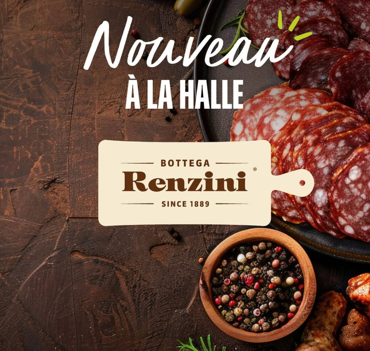 Visuel Bottega Renzini à la Halle du marché Gare, Strasbourg